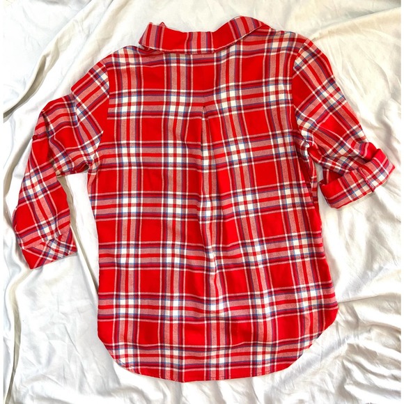Hester & Orchard button up half sleeve flannel size small - Picture 3 of 11